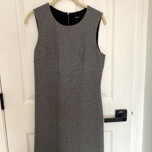 Theory Sleeveless Fitted Dress in Double-Face Stretch Cotton, Size 4